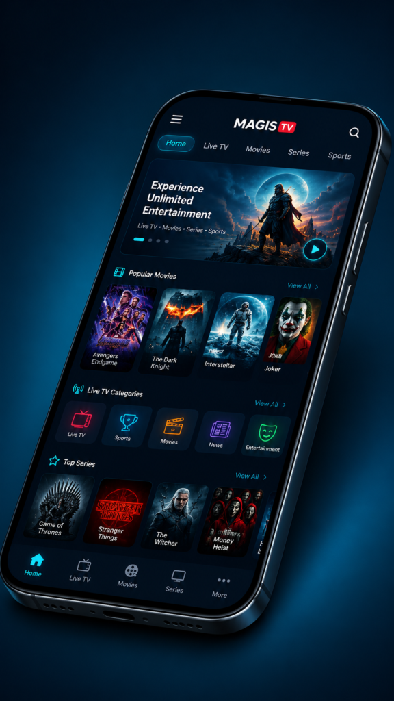 MagisTV interface